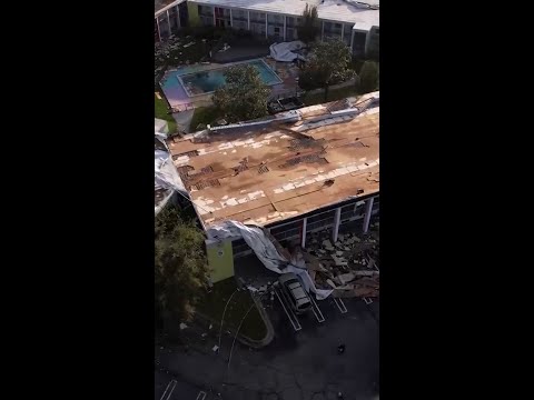 Aerial video shows damage from Hurricane Isaias