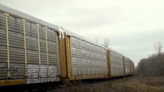 preview picture of video 'CN 393 CN 2684 BCOL 4618 Ingersoll Ont  12-16-2012'