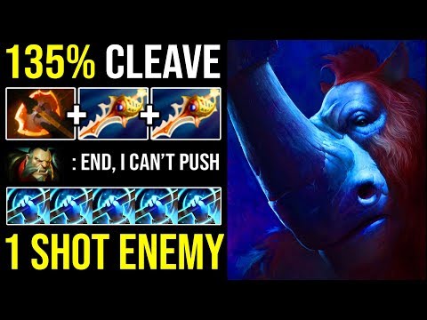 MAGNUS CARRY IS BACK!!! First ITEM 10Min Battlefury 135% Cleave & 800 DMG Per HIT DotA 2