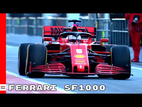 Sebastian Vettel Testing The 2020 Scuderia Ferrari SF1000 F1 Car
