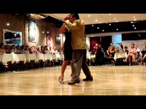  Alicia Pons  and  Luis Rojas  are  dancing  to  the  tango  "  Magdala  "  by  Juan D'Arienzo