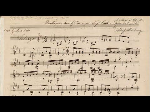 Napoléon Coste - Duetto (w/score)