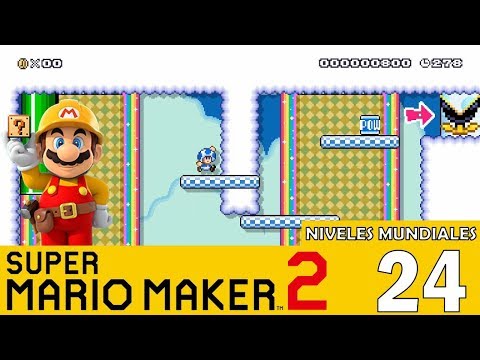 Super Mario Maker 2 | Niveles Mundiales E-24 | Cueva de Cañones