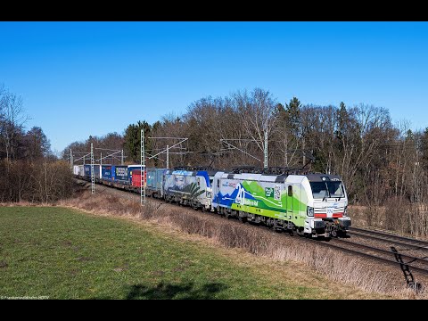 Bunter Zugverkehr, Lokomotion Zebras, TX Logistik, ÖBB Werbeloks uvm. zwischen München und Rosenheim