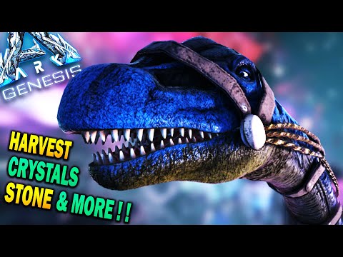 ✔️Ark Genesis INSANE Bronto Resource Harvest Method Ark Genesis Resource Gathering Tricks