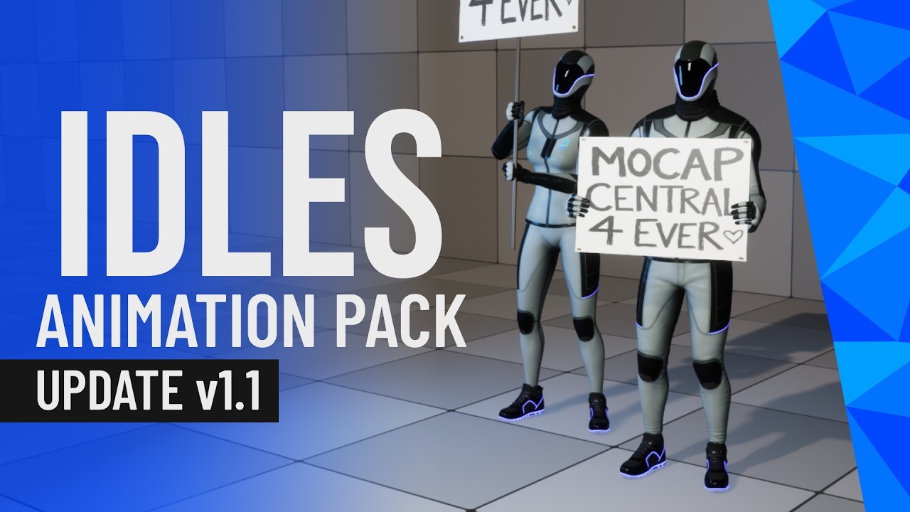 MC Idles Pack | v1.1.0 Animation Lineup | 83 New Animations | Unreal Engine 5 and Unity