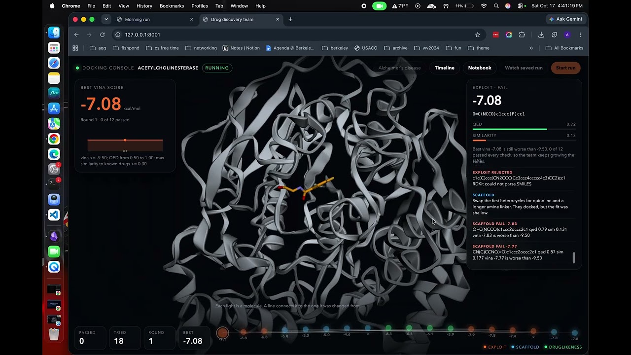 Recursive Agent Chemist — Demo video