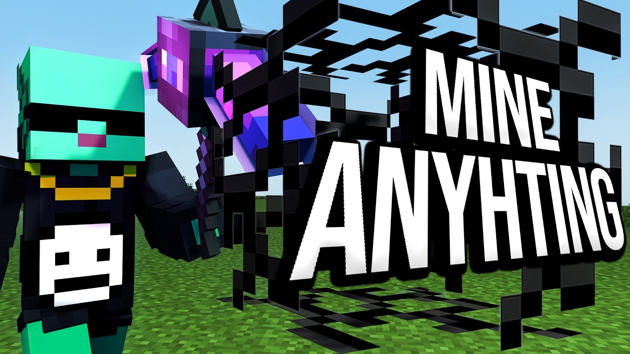Minecraft Manhunt But I Can Secretly Mine Anything