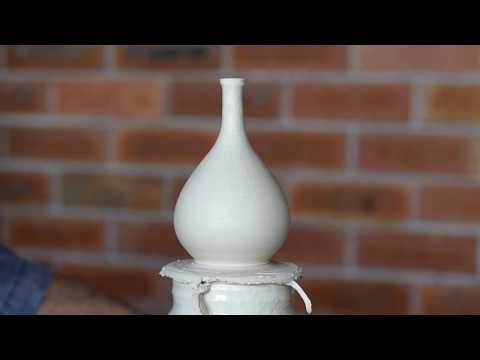 Throwing a Porcelain Miniature Pot off the hump - Dave Briskham