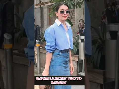 Hansika's Secret Visit to Mumbai 🔥🔥 #hanshikamotwani #shorts #trending #video #viral #thukstudio