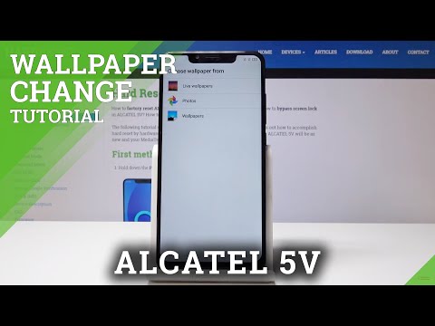 How to Change Wallpaper in ALCATEL 5V - Update Lock Screen