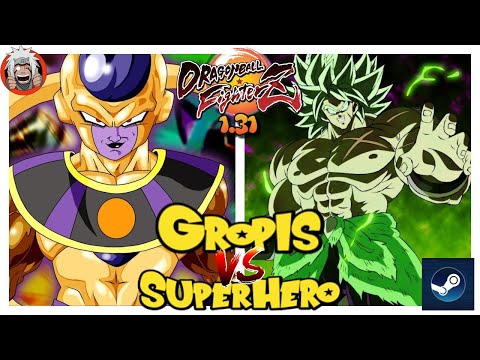 DBFZ Gropis vs SuperHero - (SBaby2, Zamasu, Frieza) vs (TGohan, BrolyDBS, Tien) Ver 1.31