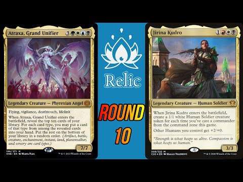 Relic Fest Round 10 Atraxa (Leo Facca) VS Jirina Kudro (Guillaume Villeneuve) - MTG EDH