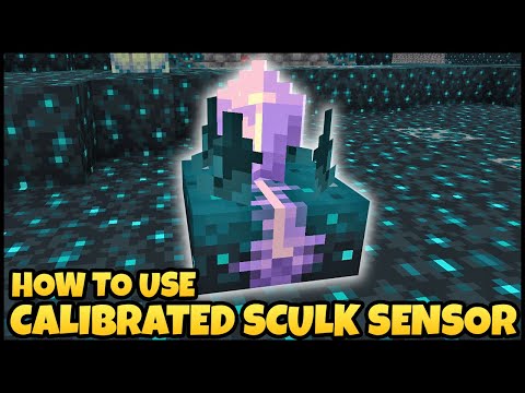How To Use CALIBRATED SCULK SENSOR In MINECRAFT