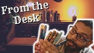 From the Desk 004 - New A5 Notebook thoughts, Spring Ink Swatches in my Hobonichi, Garden Journals