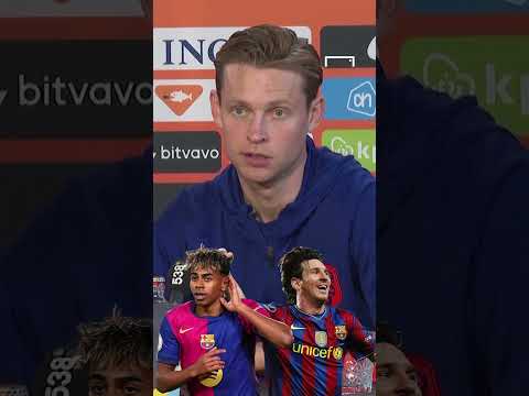 DE JONG SHUTS DOWN MESSI AND YAMAL COMPARISONS 🐐 #football #soccer #shorts