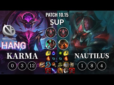 VG Hang Karma vs Nautilus Sup - KR Patch 10.15