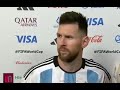 Messi insulting the Netherlands during post match interview