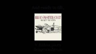 Blue Öyster Cult - ME 262 - Lyrics / Subtitulos en español (Nwobhm) Traducida