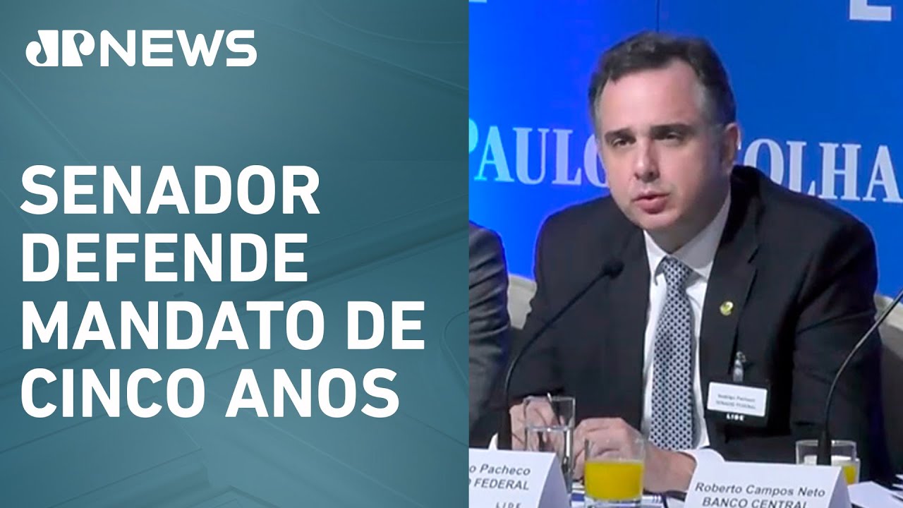 Pacheco defende fim da reeleição para cargos do Executivo