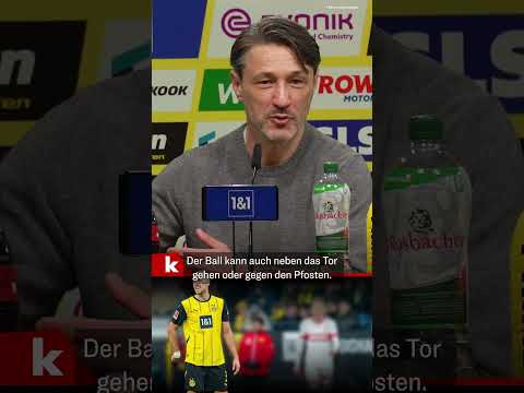 Kovac über Anton-Eigentor: "Der Ball kann auch neben das Tor gehen" I BVB - VfB 1:2 #shorts