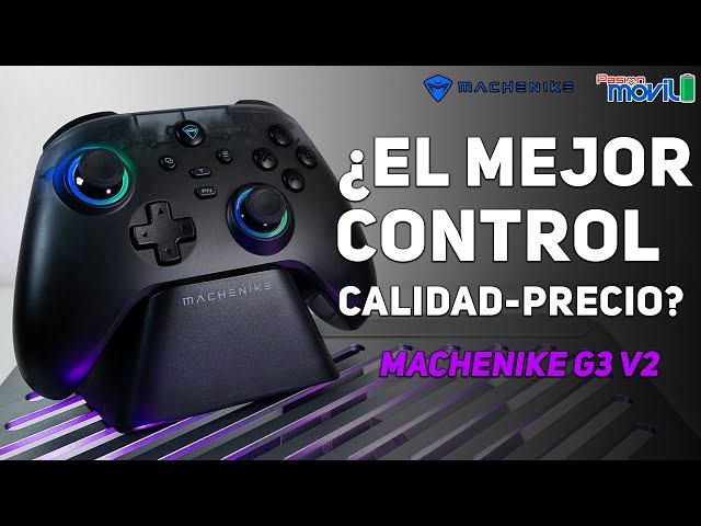 Vídeo relacionado con Makenike G3V2 Mando, Joysticks y Gatillos de Efecto Hall, RGB, 2 Botones Remapeables, Bluetooth para PC/Switch/iOS/Android, Batería de 1000mAh con Base de Carga, Tasa de Sondeo de 1000Hz, Blanco