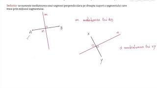 Mediatoare unui segment