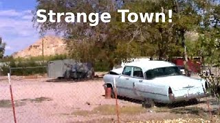 Another Strange Odd Creepy Town In Nevada Desert Near Area 51! Abandoned Cars & Trucks