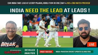 Can India Take Lead At Leeds? Pujara Kohli Firm vs