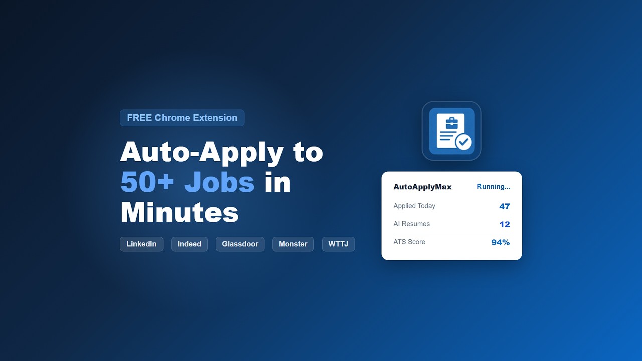 AutoApplyMax Demo Video
