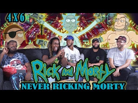 Rick And Morty  4 x 6 " Never Ricking Morty" Reaction/Review