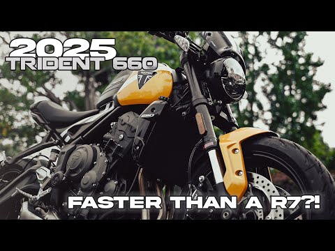 2025 Triumph Trident 660 with BT Moto.. Faster Than a R7?!