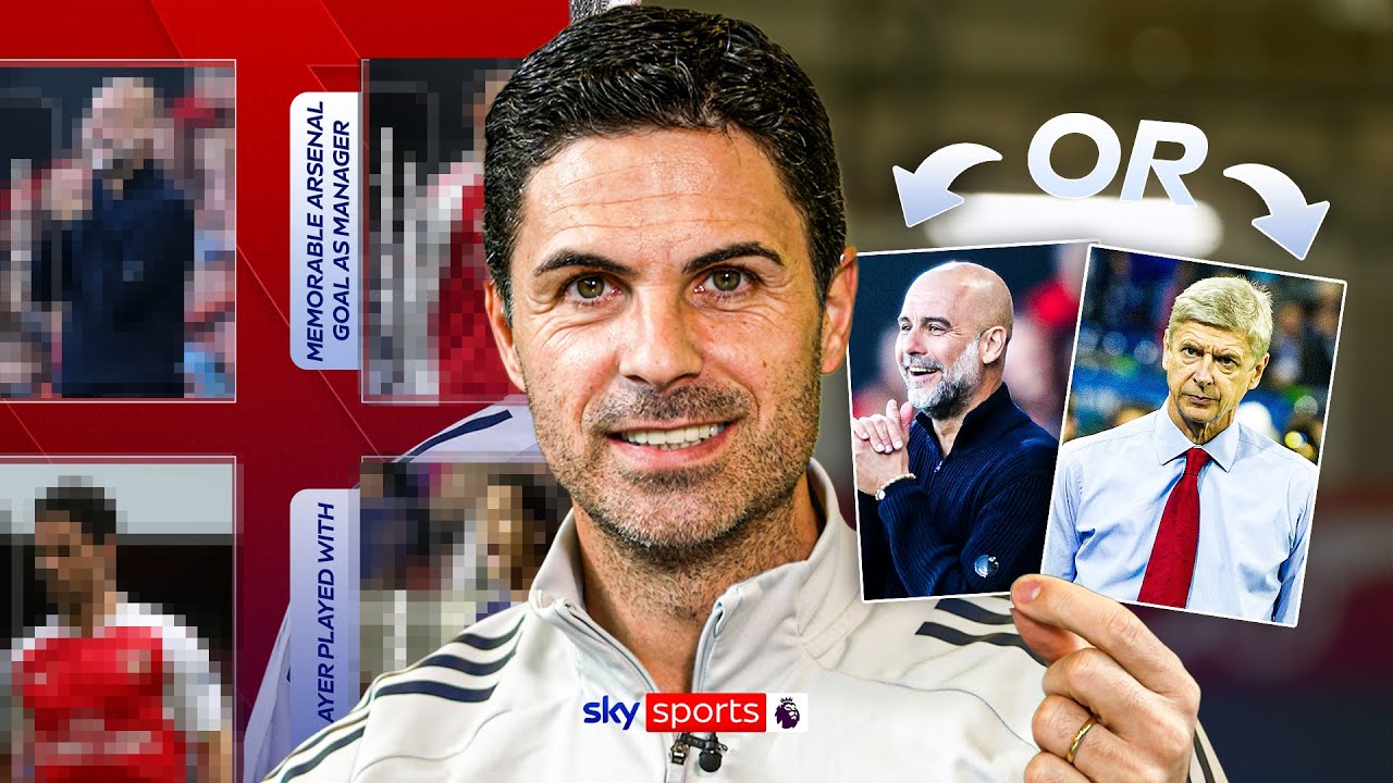 Pep Guardiola or Arsene Wenger? 👀 | Mikel Arteta Sticker Book Challenge