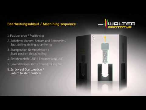 Milling / Fräsen Walter Prototyp Thriller TMD - animation