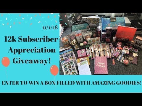 CONTEST CLOSED 12k Subscriber Appreciation Giveaway ❤️