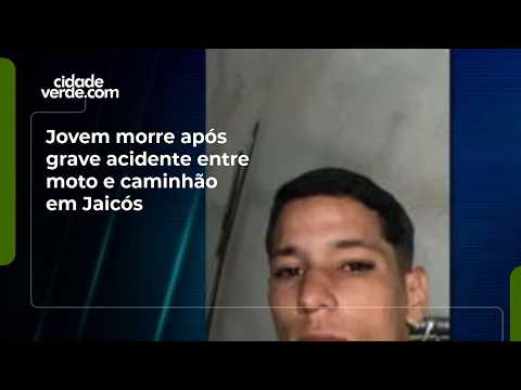 Jovem morre após grave acidente entre moto e caminhão em Jaicós