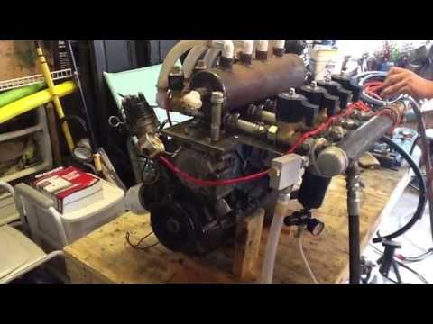 Compressed Air 4 Cylinder Made From Chevy Engine Block