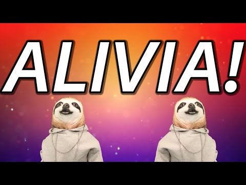 HAPPY BIRTHDAY ALIVIA! - SLOTH HAPPY BIRTHDAY RAP
