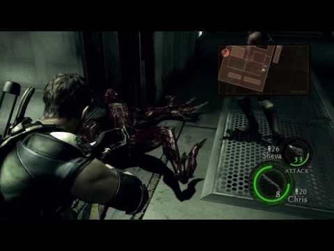 Resident Evil 5 Remastered playthrough pt22 - Some Bad News Flowers/LICKERS!