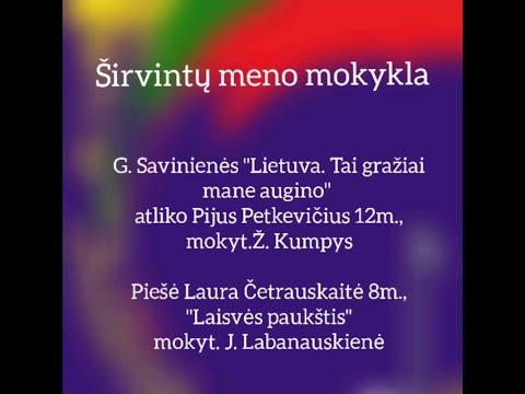 G.Savinienė "Lietuva. Tai gražiai mane augino" - piešinys "Laisvės paukštis"