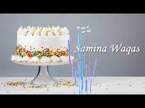 Samina Waqas Birthday Cake | Happy Birthday Samina Waqas #birthday #samina #waqas @wishes-for-you