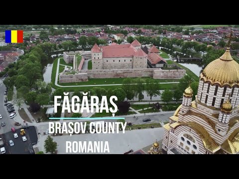 FAGARAS, ROMANIA : Spectacular drone and walking tour in 4K
