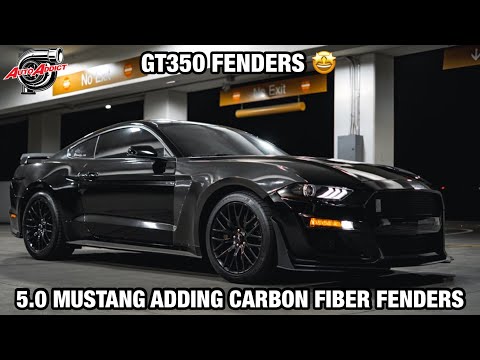 2020 Ford Mustang GT | GT350 CF Fenders | GT500 Bumper | Auto Addict USA