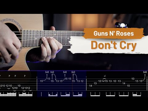 Guns N' Roses - Don't Cry | Tab Solo | How To Play