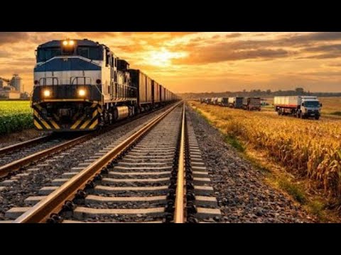 O trem rumo 🚂 vindo de Rio Verde para Caramuru São Simão Goiás