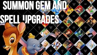 Kingdom Hearts 1.5 HD - Kingdom Hearts Final Mix - Summon Gem and Spell Upgrades Guide