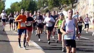 preview picture of video 'Marseille Cassis 2011 Part 2/3 Compétition Course à Pied 20km Semi Marathon Running Race Photo Vidéo'