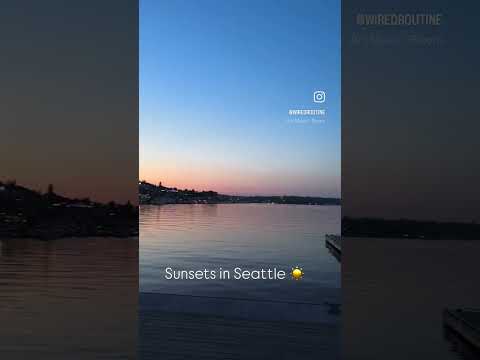 Sunsets in Seattle 🫶🏽 #sunshine #sunset #fypage