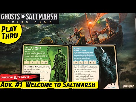 D&D GHOSTS of SALTMARSH Board Game Adventure 1  Welcome to Saltmarsh  |  Solo Playthrough