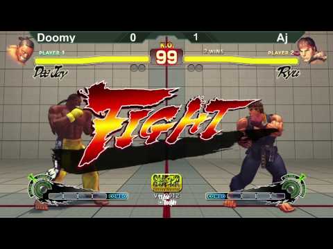 Anime Dublin Losers final SSF4 AE2012 Tournament Ayjayirl Ryu vs Doctor DooM Dee Jay